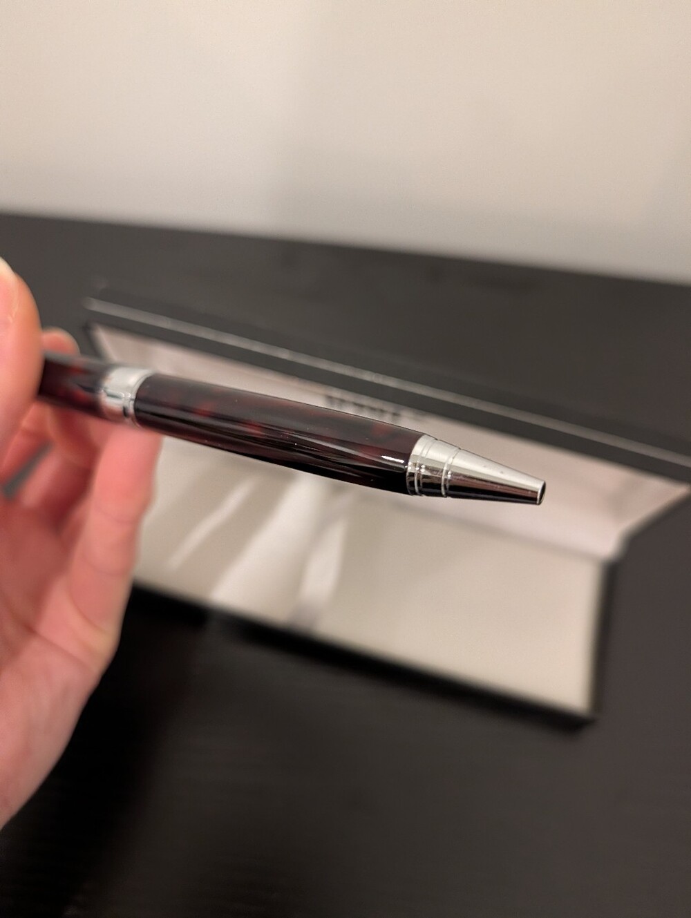 Montblanc Pen Marble Ballpoint Pen in Original Box - Picture 10 of 12